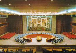 2 AK USA / New York * United Nations Building In New York City - Innenansichten Security Council Chamber And Foyer * - Autres Monuments, édifices
