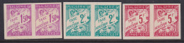 Algeria, Scott J28-J30 Vars (Yvert TT29a-TT31a), MNH Pairs - Portomarken