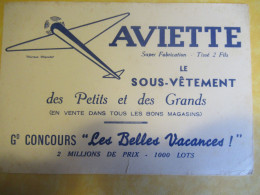 Buvard Ancien/Vêtement/"AVIETTE "/Le Sous Vêtement Des Petits Et Des Grands/ Concours/Paris /Vers 1950-60   BUV717 - Vestiario & Tessile