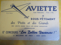 Buvard Ancien/Vêtement/"AVIETTE "/Le Sous Vêtement Des Petits Et Des Grands/ Concours/Paris /Vers 1950-60   BUV717 - Kleding & Textiel