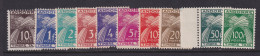 Andorra, Scott J32-J41 (Yvert TT32-TT41), MLH - Unused Stamps