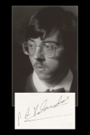 Pierre-Alain Volondat - French Pianist - Rare Signed Card + Photo - 1984 - Zangers & Muzikanten