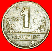 * MAP And SOUTHERN CROSS (1942-1956): BRAZIL  1 CRUZEIRO 1945! · LOW START · NO RESERVE! - Brésil