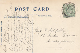 Postcard Genealogy Miss Florrie Ashforth Arden Terrace Accrington PU 1908 My Ref B14826 - Genealogia