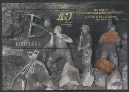 Estonia:Unused Block 100 Years Of Mining Oil Shale, 2016, MNH - Estonie