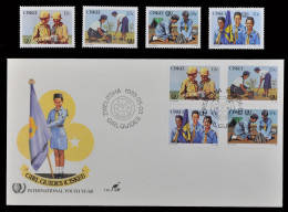 Ciskei 1985 - Mi-Nr. 75-78 ** - MNH - & Auf FDC - Pfadfinder / Scouts - Ciskei