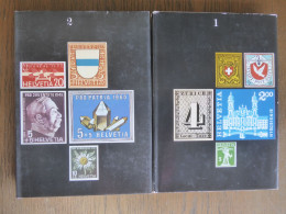 Timbres-poste Suisses 1 & 2 Max Hertsch; Silva Zurich 1973 - Handboeken