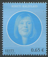 Estonia:Unused Stamp President Kersti Kaljulaid, 2017, MNH - Estonie