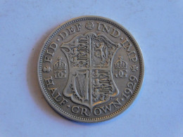 UK Grande-Bretagne 1/2 Half Crown 1929 Silver, Argent - K. 1/2 Crown