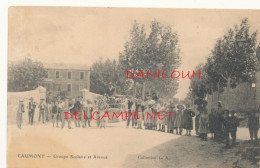 84 // CAUMONT   Groupe Scolaire Et Avenue    Collection L.A. * - Caumont Sur Durance