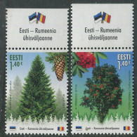 Estonia:Unused Stamps Trees, Joint Issue With Romania, 2017, MNH - Estonie