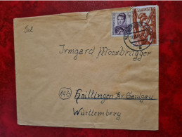 LETTRE SAARPOST NEUKIRCHEN  1948 POUR HAITTINGEN KR GAULGAU N° 236 ET 241 - Altri & Non Classificati