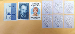 Cover USA To France Heart Silver Charms And Old-fashioned Garden Gate Coeur J. Steinbeck Olympics Skill Sharing Joy Law - Covers & Documents