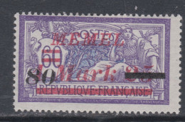 Memel N° 85 X Partie De Série : Timbres De France Surchargés : 80 M Sur 1 M 25   Trace De Charnière,  Sinon TB - Neufs