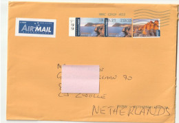 Letter Cover Australie Used 3 Stamps AIR Mail - Used Stamps