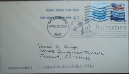 Mickymouse Comic Characters In US Pictorial Postmark On Genuinely Used Domestic Cover, 2006, LPS4 - Storia Postale