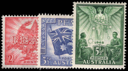 Australia 1946 Victory Lightly Mounted Mint. - Mint Stamps