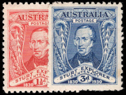 Australia 1930 Centenary Of Sturt's Exploration Of River Murray Lightly Mounted Mint. - Nuevos