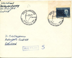 Greenland Cover First Helicopter Flight Sdr. Strömfjord - Godthab 1-6-1965 - Lettres & Documents