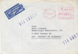 ARGENTINA 1990  AIRMAIL LETTER SENT FROM CORRIENTES TO BREMEN - Storia Postale