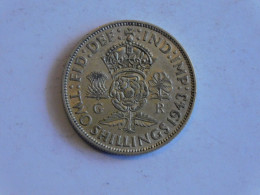 UK Grande-Bretagne One Florin Two Shillings 1943 Silver, Argent Schillings - J. 1 Florin / 2 Shillings