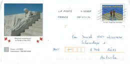 [C3] Monument Canada A Vimy 2014 Memoire Partage Entier - Prêts-à-poster:private Overprinting