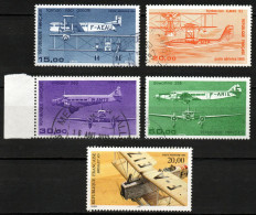 France - Poste Aérienne - Y&T Aérien N° 57 Farman F60, 58 CAMS, 59 Wibault, 60 Dewoitine Et 61 Breguet - Oblitérés - 1960-.... Matasellados