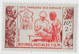 Côte Des Somalis - YT N° 283 ** - Neuf Sans Charnière - 1950 - Nuevos