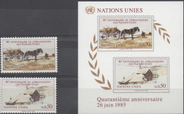 Quarantième Anniversaire De L' ONU 1985 XXX - Blocks & Sheetlets