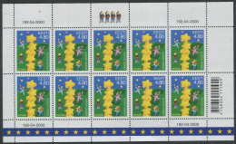 Estonia:Unused Sheet EUROPA Cept 2000, MNH - Estonie