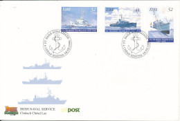 Ireland FDC 18-7-1996 Irish Naval Service Complete Set Of 3 With Cachet - FDC
