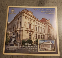 ROMANIA 140 YEARS SINCE THE ESTABLISHMENT OF BNR SHEET USED - Usado