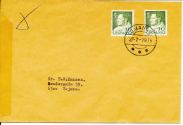 Greenland Cover Sent To Denmark Umanak 27-2-1975 - Lettres & Documents