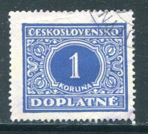 TCHECOSLOVAQUIE- Taxe Y&T N°62- Oblitéré - Postage Due