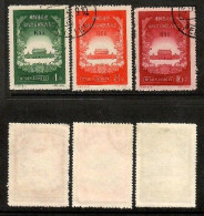 PEOPLES REPUBLIC Of CHINA   Scott # 301-3 USED (CONDITION AS PER SCAN) (Stamp Scan # 1005-1) - Used Stamps