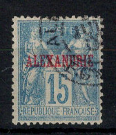 Alexandrie - YV 9 Oblitéré Type Sage Surchargé Cote 5 Euros - Usati