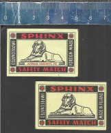 SPHINX -  OLD EXPORT MATCHBOX LABELS  MADE IN POLAND & FOREIGN MADE - Zündholzschachteletiketten
