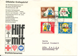 Germany Berlin FDC 5-10-1966 Wohlfartsmarken Complete Set Of 4 With Cachet And Address - 1948-1970