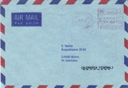 ARGENTINA 1985  AIRMAIL LETTER SENT FROM SUCURSAL TO MAINZ - Cartas & Documentos