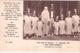 "/"30 - Gard - Bessèges - Fête Locale Des 3, 4 Septembre 1933 - Barka-Bornéo Et Sa Troupe - Marchands De Cacahuètes - Bessèges