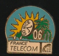 77344- Pin's-France Telecom.Nice.signé L X France. - France Telecom