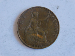 UK Grande-Bretagne 1 One Penny 1914 - D. 1 Penny