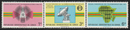 CONGO - N°782/4 ** (1971) Télécommunications - Nuevas/fijasellos