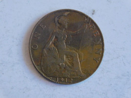 UK Grande-Bretagne 1 One Penny 1912 H - D. 1 Penny