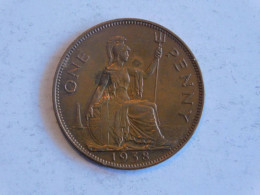 UK Grande-Bretagne 1 One Penny 1938 - D. 1 Penny