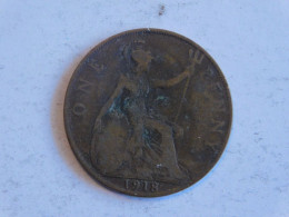 UK Grande-Bretagne 1 One Penny 1918 - D. 1 Penny