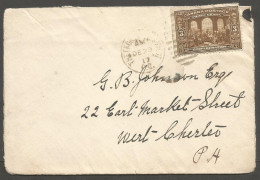 1917 Cover 3c Confederation Duplex Thetford Mines Quebec To USA - Storia Postale