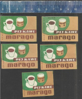 DRINKS MARAGO COFFEE ( KAFFEE KOFFIE CAFÉ ) - MATCHBOX LABELS POLAND - Zündholzschachteletiketten