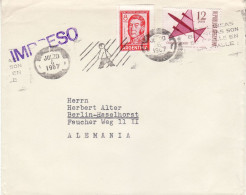 ARGENTINA 1967  AIRMAIL  LETTER SENT FROM BUENOS AIRES TO BERLIN - Storia Postale