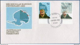 Antarctic Research - 1982 Australian Antarctic Mawson Centenary FDC Cancelled Davis - Not Dispatched - 2003.2905 - Research Programs